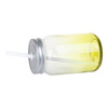 Kubek szklany Mason Jar 450 ml bez uszka do sublimacji - limonkowy gradient
