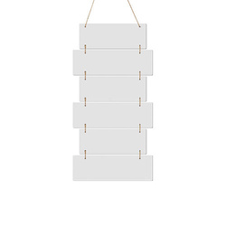 Sześć wiszących ramek z MDF-u do sublimacji