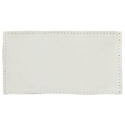 Prostokątna, skórzana naszywka z rzepem do sublimacji