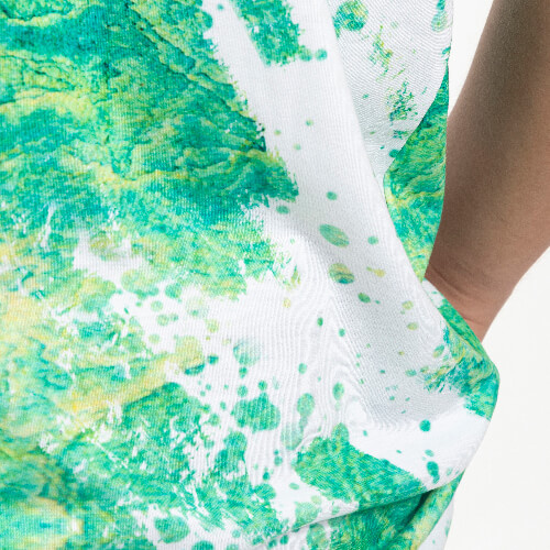 Koszulka Cotton-Like Bleached Leopard Summer Green do sublimacji