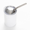 Kubeczek 100 ml ze stali nierdzewnej z pokrywką i słomką do sublimacji - biały