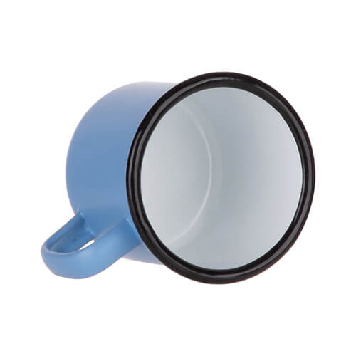 Kubek emaliowany 360 ml do sublimacji - niebieski matowy