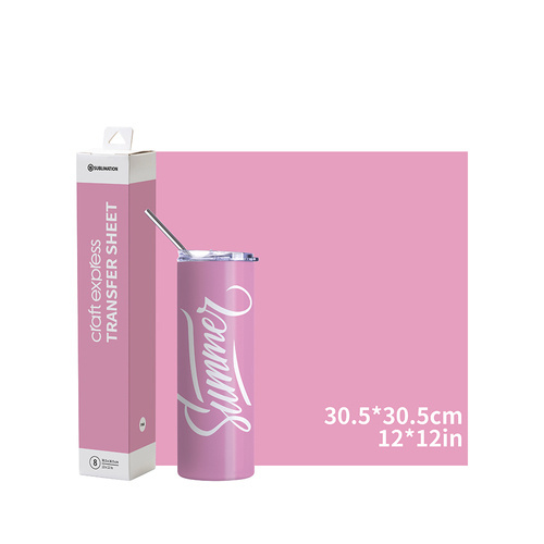 Arkusz transferowy Craft Express różowy 30,5 x 30,5 cm - 8 szt.