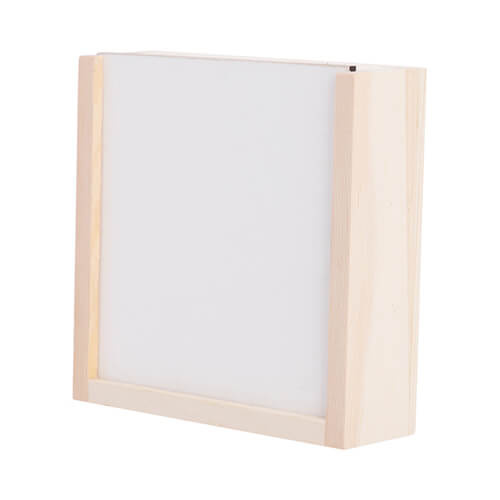 Pudełko drewniane 11 x 11 x 3,5 cm do sublimacji