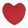 Poszewka pluszowa serce do sublimacji - biało-czerwona