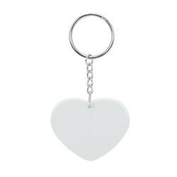 Brelok plastikowy - serce - Sublimacja Termotransfer