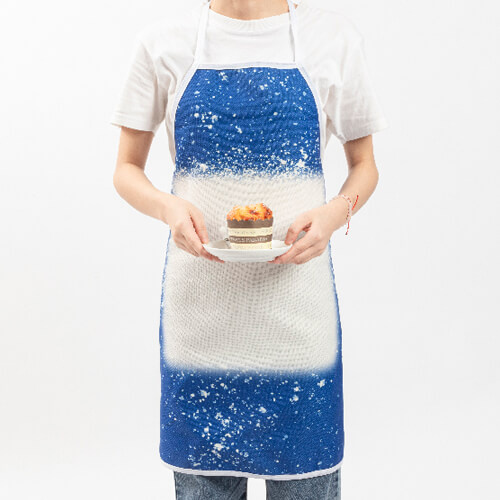 Fartuch lniany Bleached Starry Blue do sublimacji