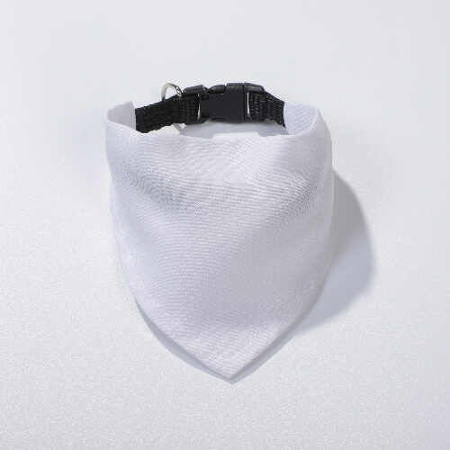 Czarna obroża z bandaną dla zwierząt do sublimacji