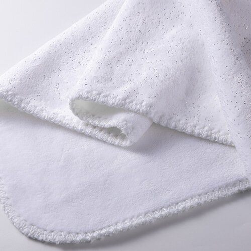 Kocyk Minky do sublimacji - srebrny brokat