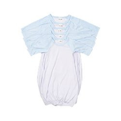 Koszulka do spania z długim rękawem do sublimacji - błękitne rękawy