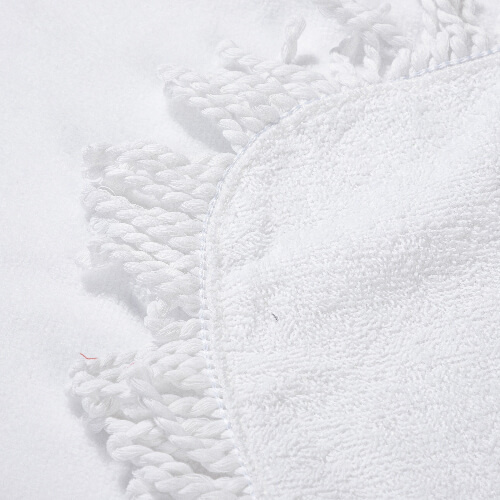 Ręcznik 152 x 76 cm z frędzlami do sublimacji - biały