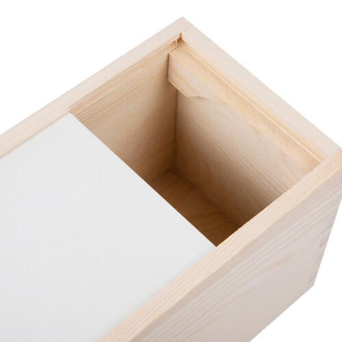 Pudełko na wino z nielakierowanego drewna do sublimacji