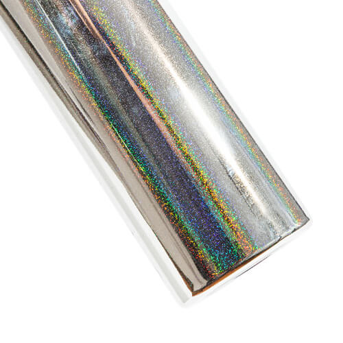 Kubek 600 ml ze słomką do sublimacji - metalizowany srebrny z brokatem