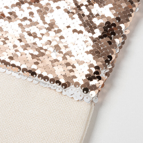 Świąteczna skarpeta z szampańskimi cekinami do sublimacji