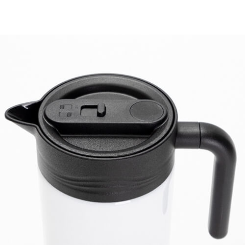 Dzbanek termiczny do kawy ze stali nierdzewnej1200 ml do sublimacji - biały