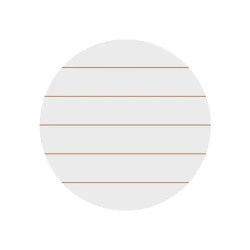 Okrągła ramka na zdjęcie z MDF-u, w paski, Ø 30,5 cm