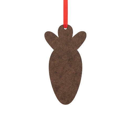 Dwustronna zawieszka z płyty pilśniowej 5 mm do sublimacji - marchewka