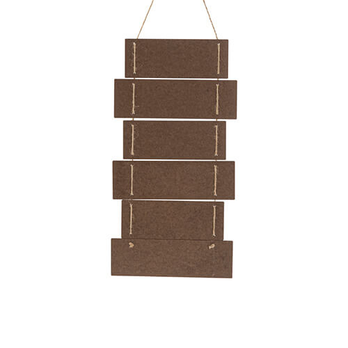 Sześć wiszących ramek z MDF-u do sublimacji