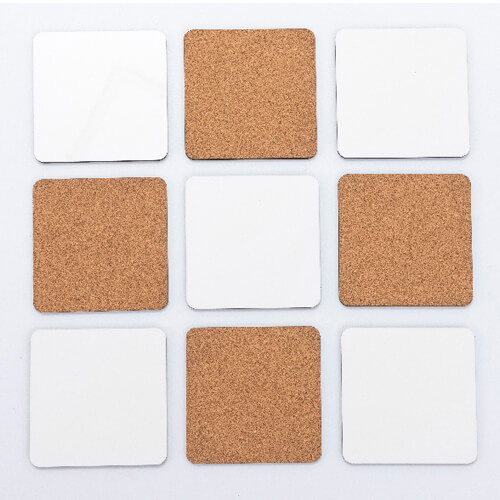 Kwadratowa podkładka pod kubek z MDF-u 9 x 9 cm do sublimacji