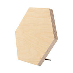 Sześciokątna ramka na zdjęcie ze sklejki do sublimacji - 17,8 x 20,3 cm