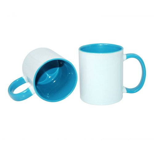 Kubek FUNNY Błękitny JS Coating 330 ml do Sublimacji