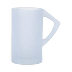 Kufel szklany szroniony 400 ml z trójkątnym uszkiem do sublimacji