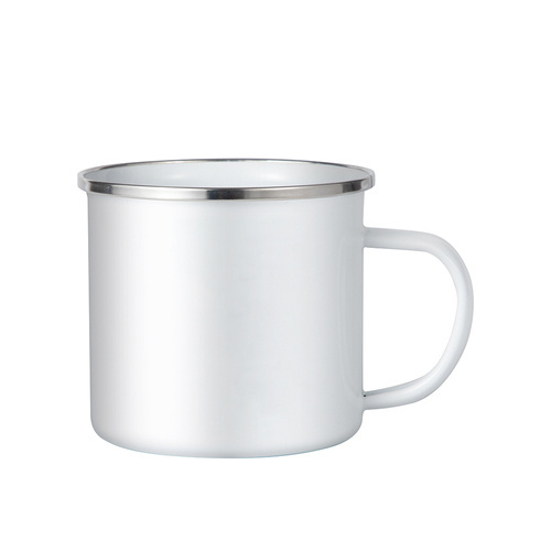 Zestaw 4 kubków emaliowanych 500 ml do nadruku