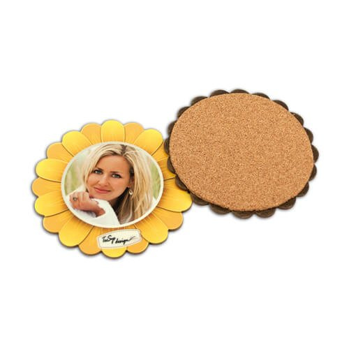 Podkładka pod kubek Ø 11 cm kwiatek z MDF-u do sublimacji