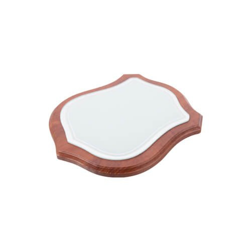 Szklana ramka - tarcza na brązowym podkładzie MDF do sublimacji