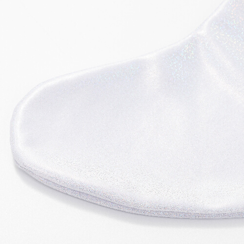 Brokatowa świąteczna skarpeta do sublimacji - biała