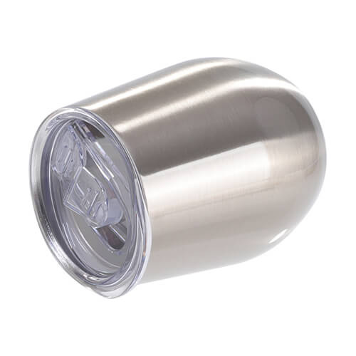 Kubek do grzanego wina 260 ml do sublimacji - srebrny z zamykanym otworem do picia