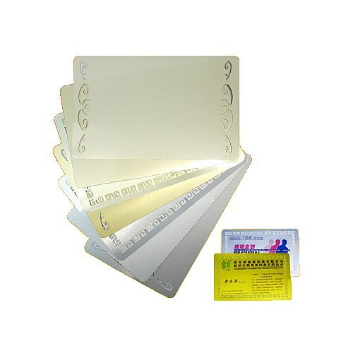 Srebrne metalowe wizytówki pakiet 10 szt Sublimacja Termotransfer