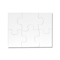 Puzzle A5 dziecięce 6 elementów Sublimacja Termotransfer