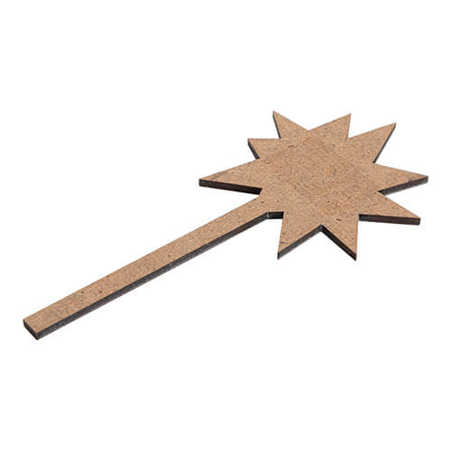 Znak informacyjny z płyty pilśniowej do sublimacji - gwiazda