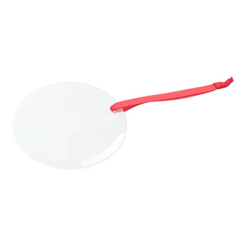 Szklana zawieszka na choinkę do sublimacji - koło