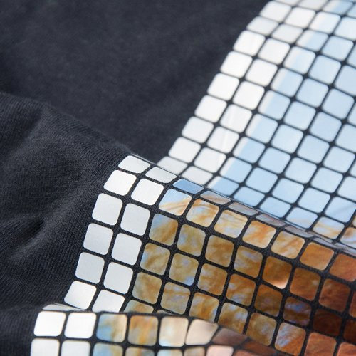 Folia metaliczna - cekin kwadratowy 24 x 100 cm