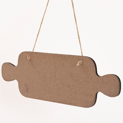 Zawieszka na drzwi z MDF-u do sublimacji - cukierek