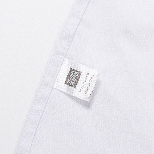 Biały fartuch z kieszenią dla dorosłych do sublimacji