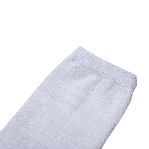 Skarpety 35 cm z czarnymi palcami do sublimacji - srebrny brokat