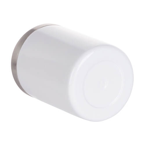 Kubek bez uszka 300 ml ze stali nierdzewnej z przykrywką do sublimacji - biały