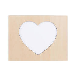 Ramka na zdjęcie ze sklejki do sublimacji - serce