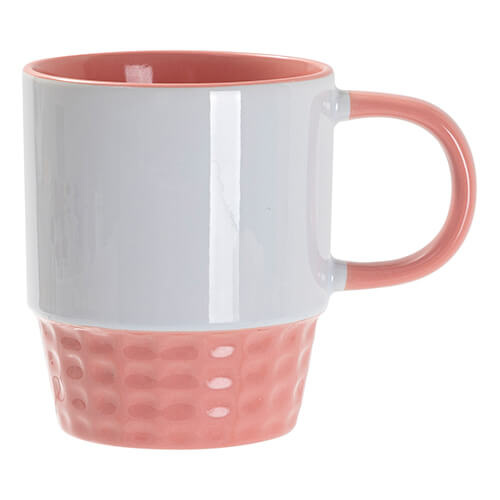 Kubek 300 ml do układania w stos do sublimacji - różowy