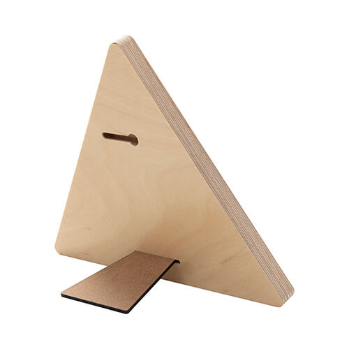 Trójkątna ramka na zdjęcie ze sklejki do sublimacji - 17,8 x 20,3 cm