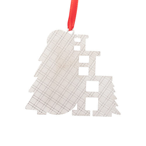 Metalowa zawieszka na choinkę do sublimacji - HO HO HO