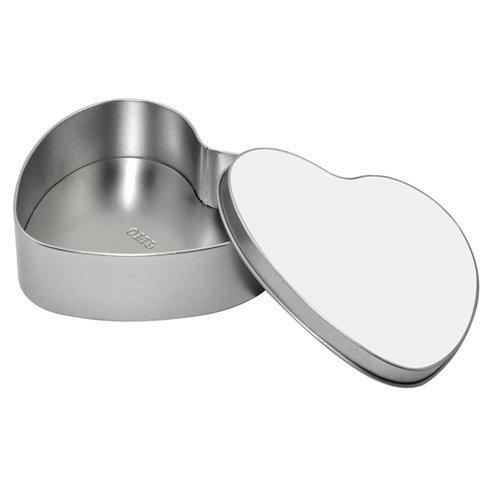 Pudełko metalowe - serce - Sublimacja Termotransfer