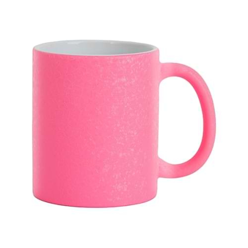 Kubek 325 ml z efektem spękanej powierzchni do sublimacji - różowy