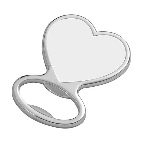 Magnes metalowy - otwieracz do butelek do sublimacji - serce