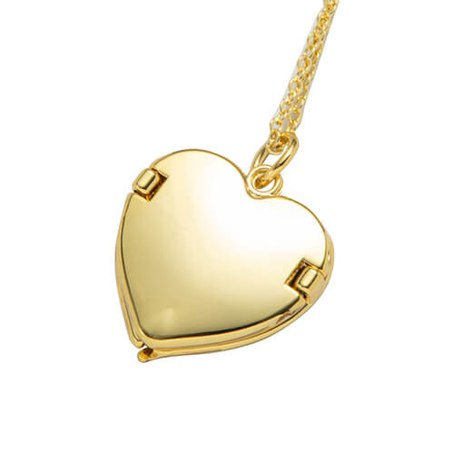 Naszyjnik Heart Angel Wings do sublimacji - złoty