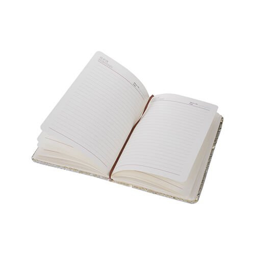 Notes A5 z okładką z dwukolorowymi cekinami do sublimacji - złoty