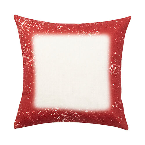 Poszewka lniana 40 x 40 cm Bleached Starry Red do sublimacji